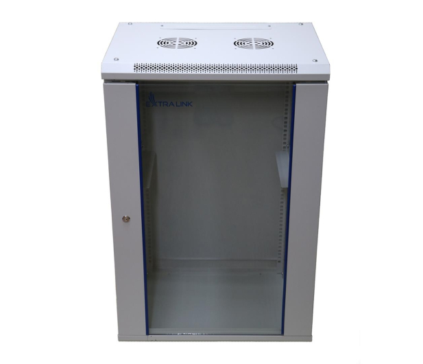 Extralink Szafa rack 18U 600x450mm szara wisząca EX.14374 - 489489 - zdjęcie